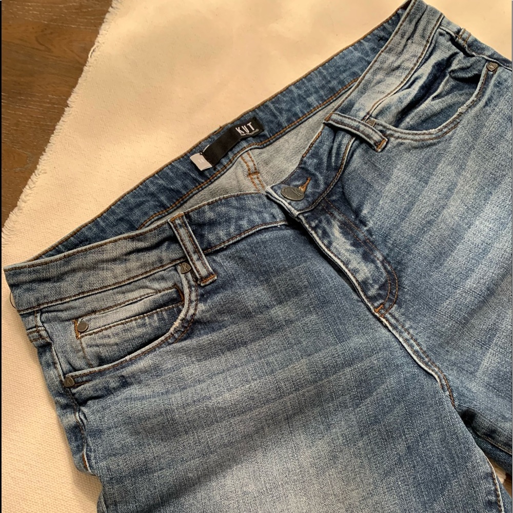 KUT THE KLOTH CATHERINES ANKLE STRAIGHT LEG JEAN